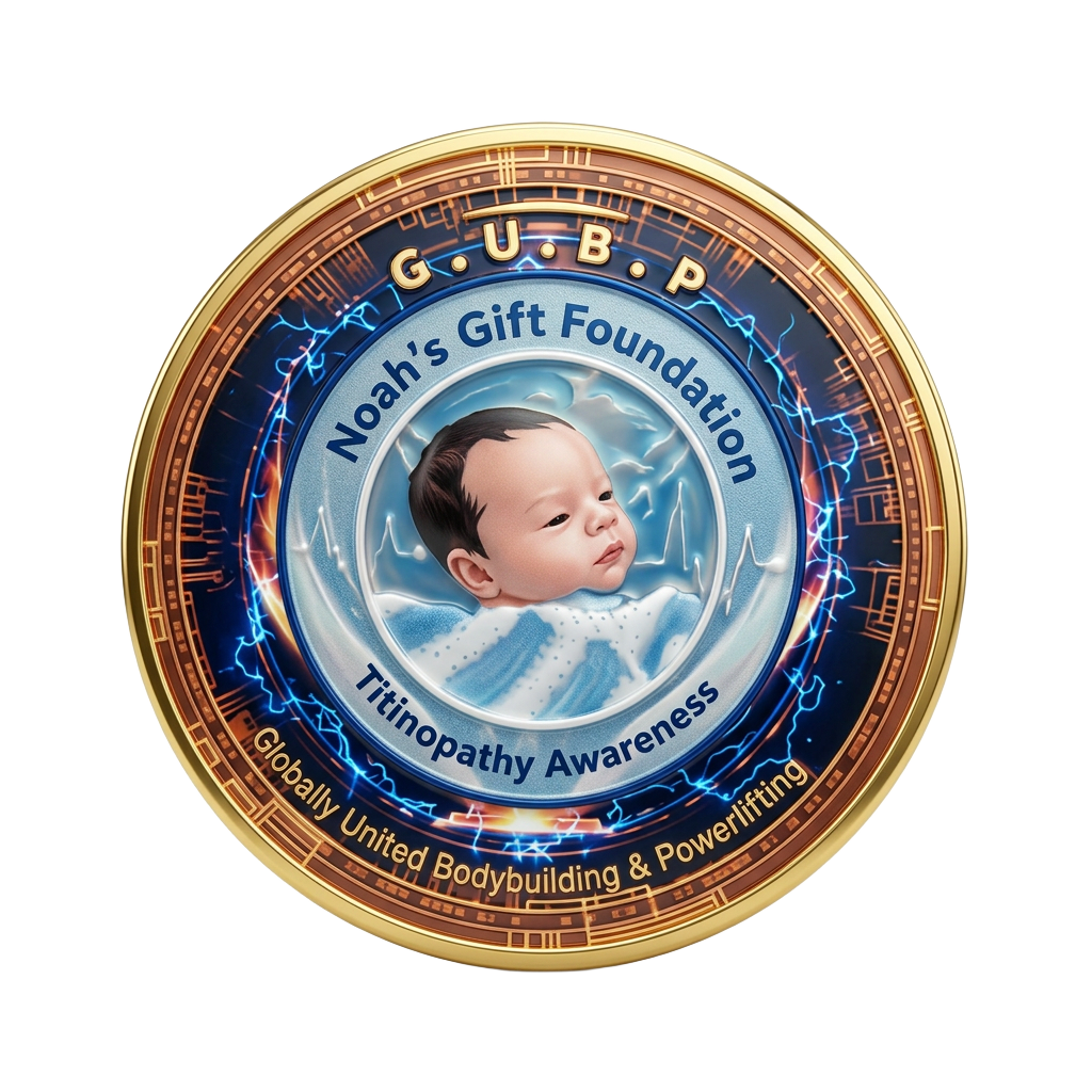 G.U.B.P × Noah's Gift Foundation commemorative Titinopathy Awareness coin